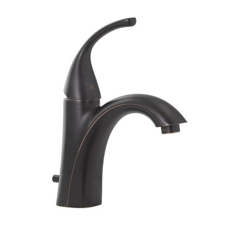 JONES STEPHENS Jones Stephens 1559042 Oil Rubbed Bronze Transitional Single Handle Bathroom Faucet with Pop-Up; Single Hole 1559042